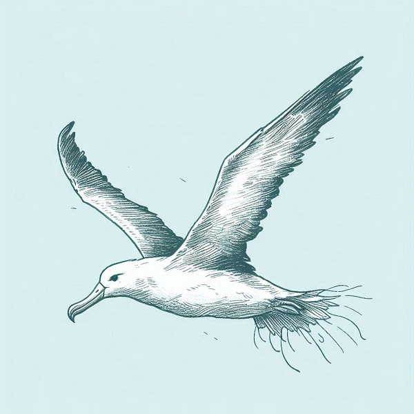 albatross bird drawing 2