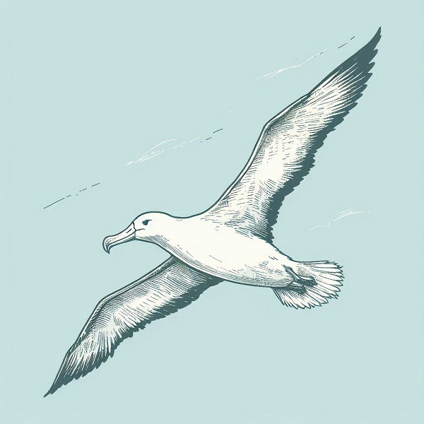 albatross bird drawing 4