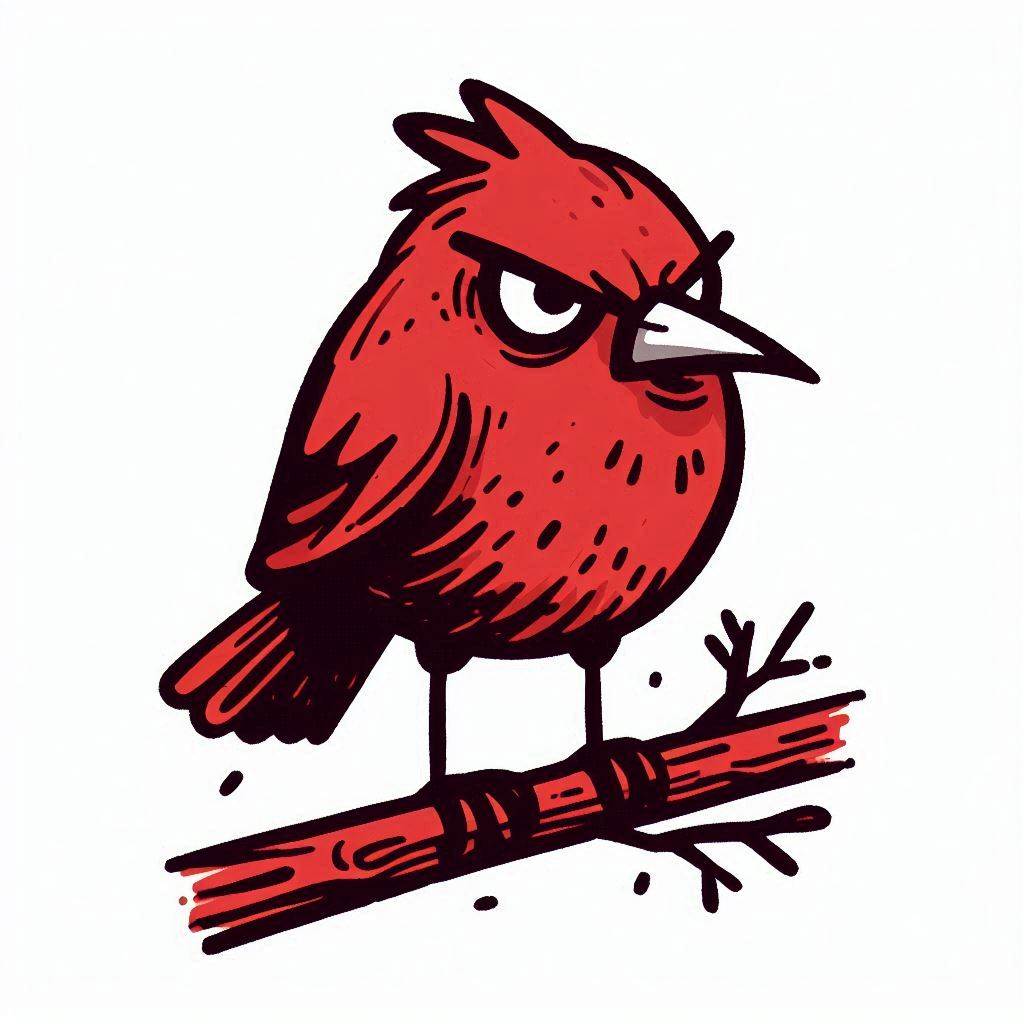 angry bird drawing