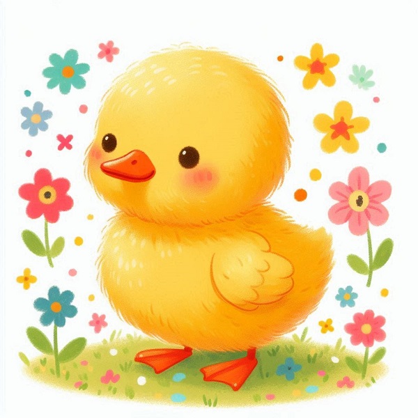 baby duck drawing