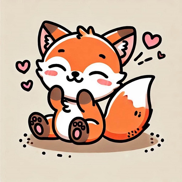 baby kawaii cute fox drawing