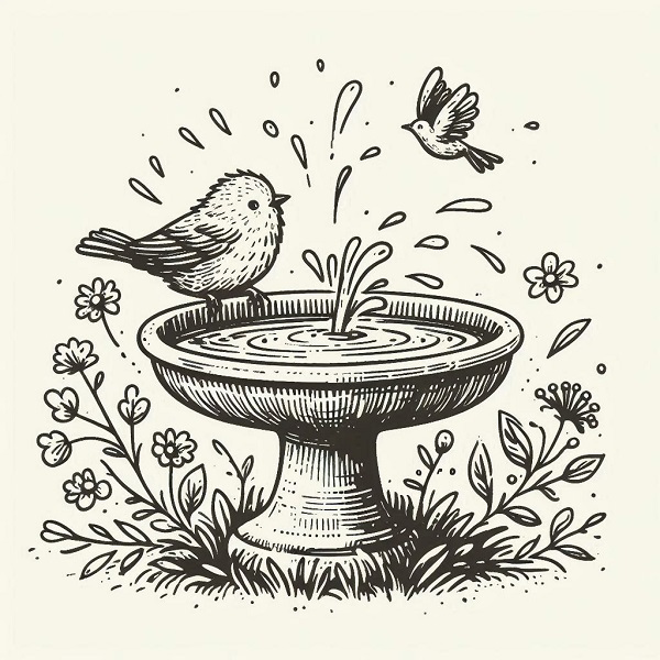 bird bath drawing 4