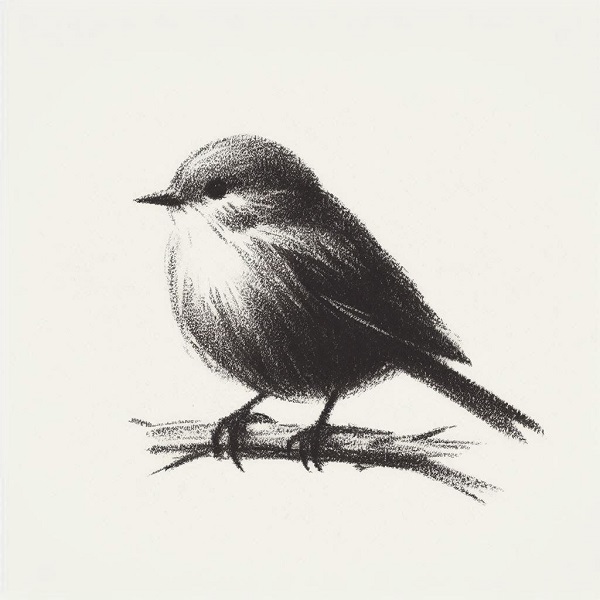 bird charcoal drawing 4