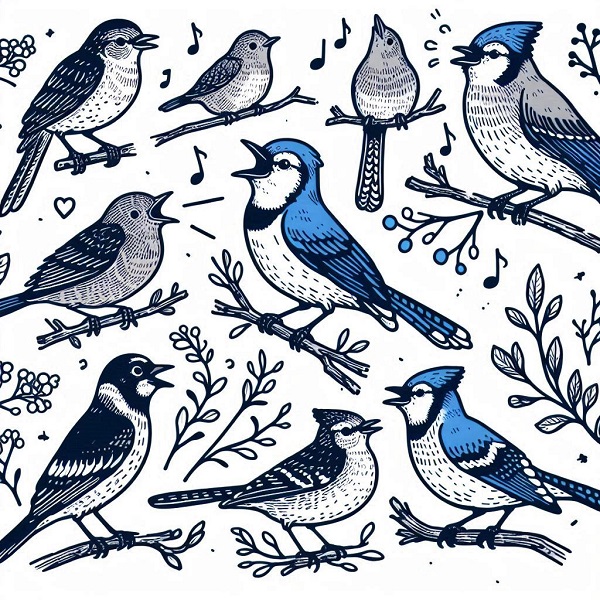 bird composition drawing 3