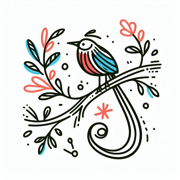 bird design drawing 4