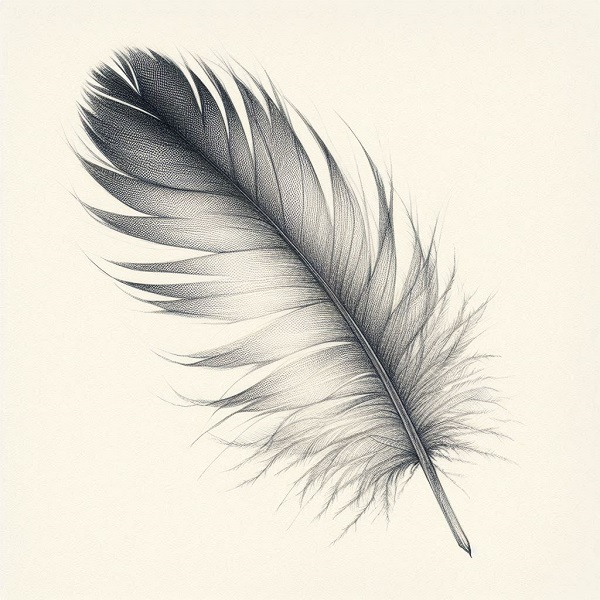 bird feather drawing 2