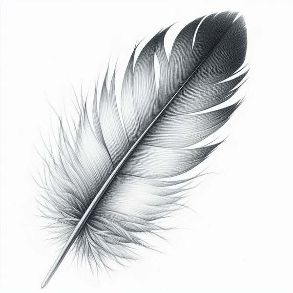 bird feather drawing 3