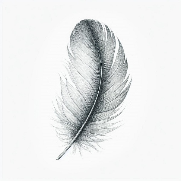 bird feather drawing 4