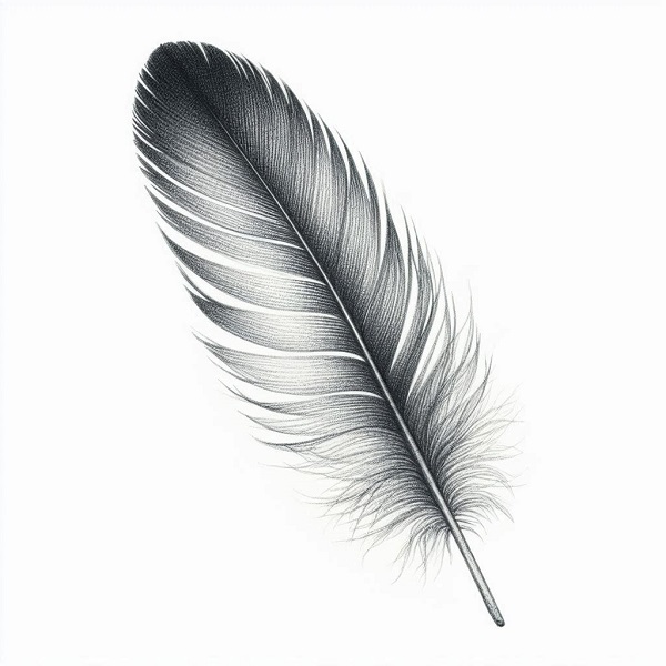 bird feather drawing