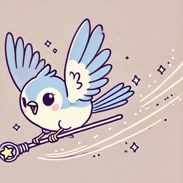 cartoon bird flying drawing