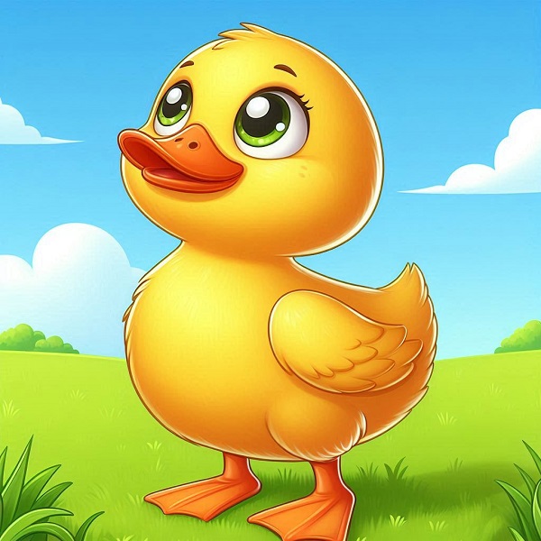 cartoon duck drawing