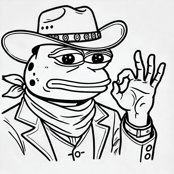 cowboy frog drawing 3