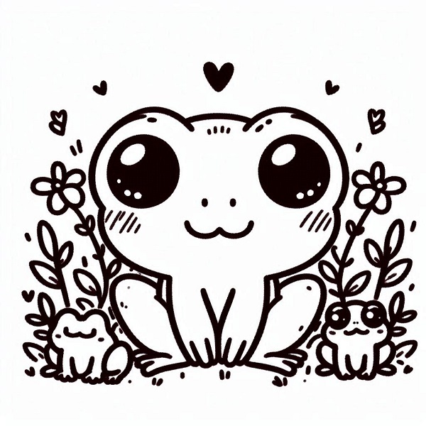 cute frog drawing 3