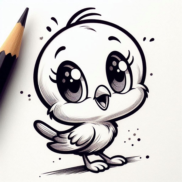 cute tweety bird drawing 6