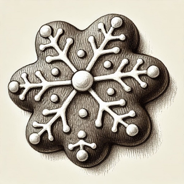 gingerbread cookie drawing