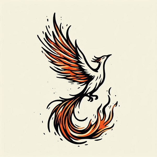 phoenix bird drawing 2