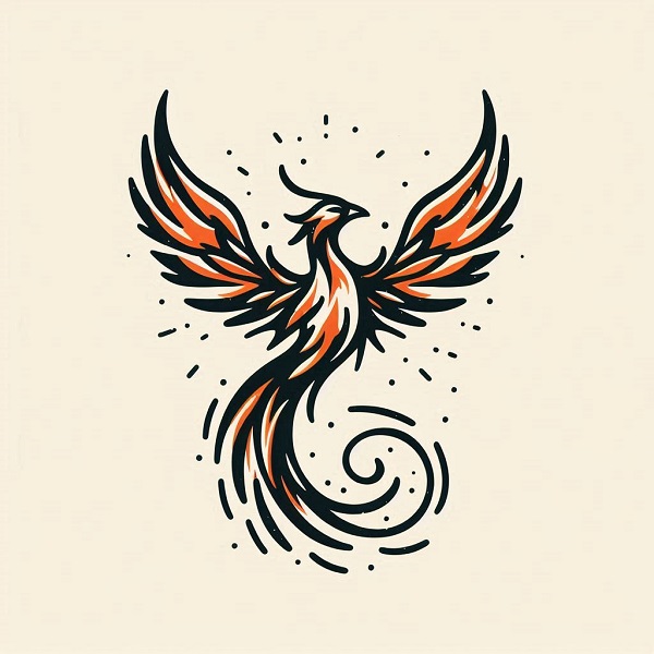 phoenix bird drawing