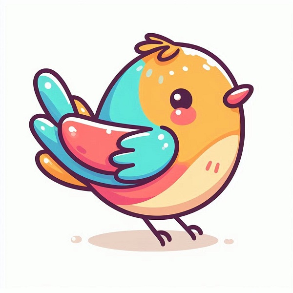 simple bird drawing 4