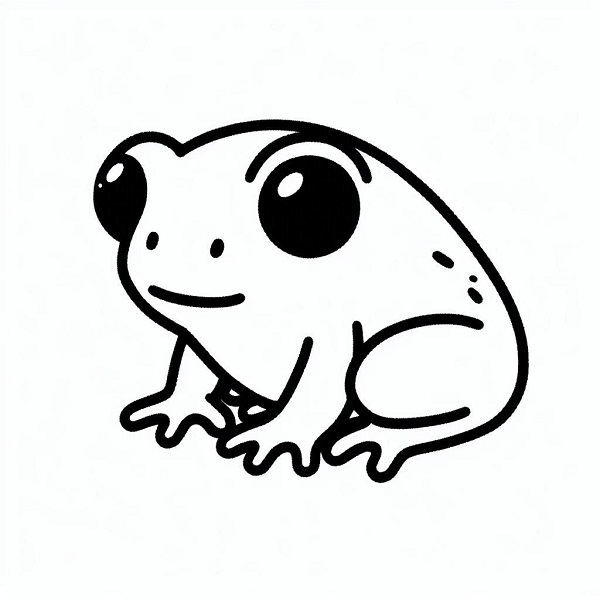 small frog drawing