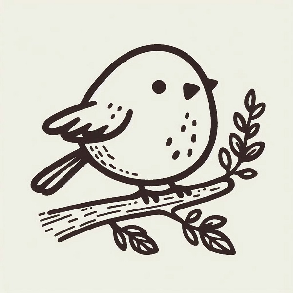 small simple bird drawing 5