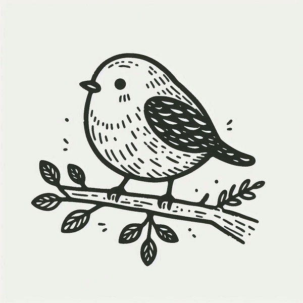 small simple bird drawing 7